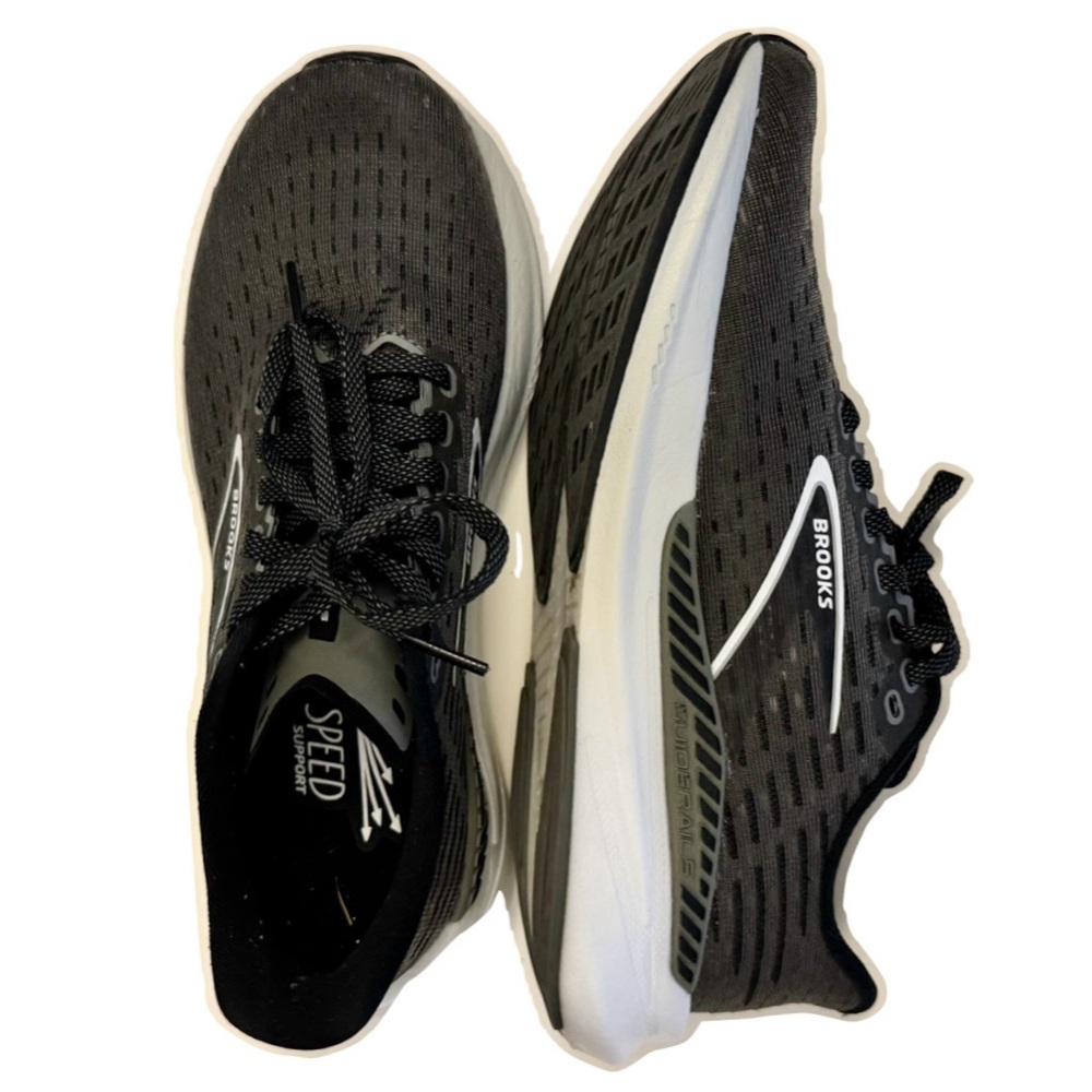 Brooks Hyperion GTS Black Gunmetal Running Shoe Womens Size 6.5 - Picture 3 of 9
